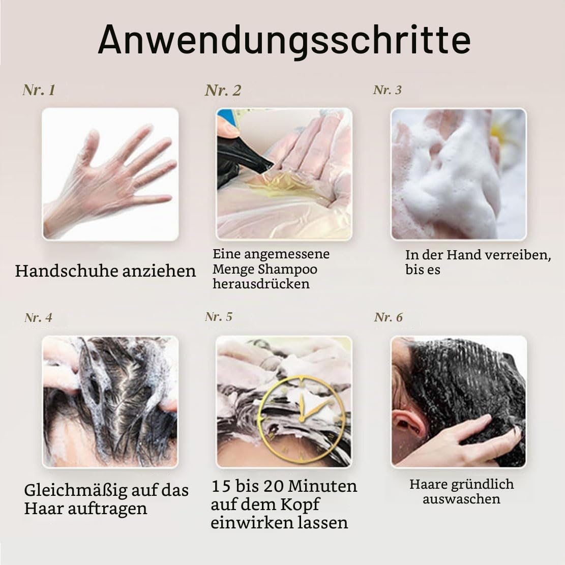 Haarfärbeshampoo, Grauabdeckung, einfach anzuwendende Haarfarbe, langanhaltende Haarfarbe, mit Ginseng und Kräuteressenzen, für Frauen und Männer, 9 Trendfarben, für alle Haartypen (Sliver)