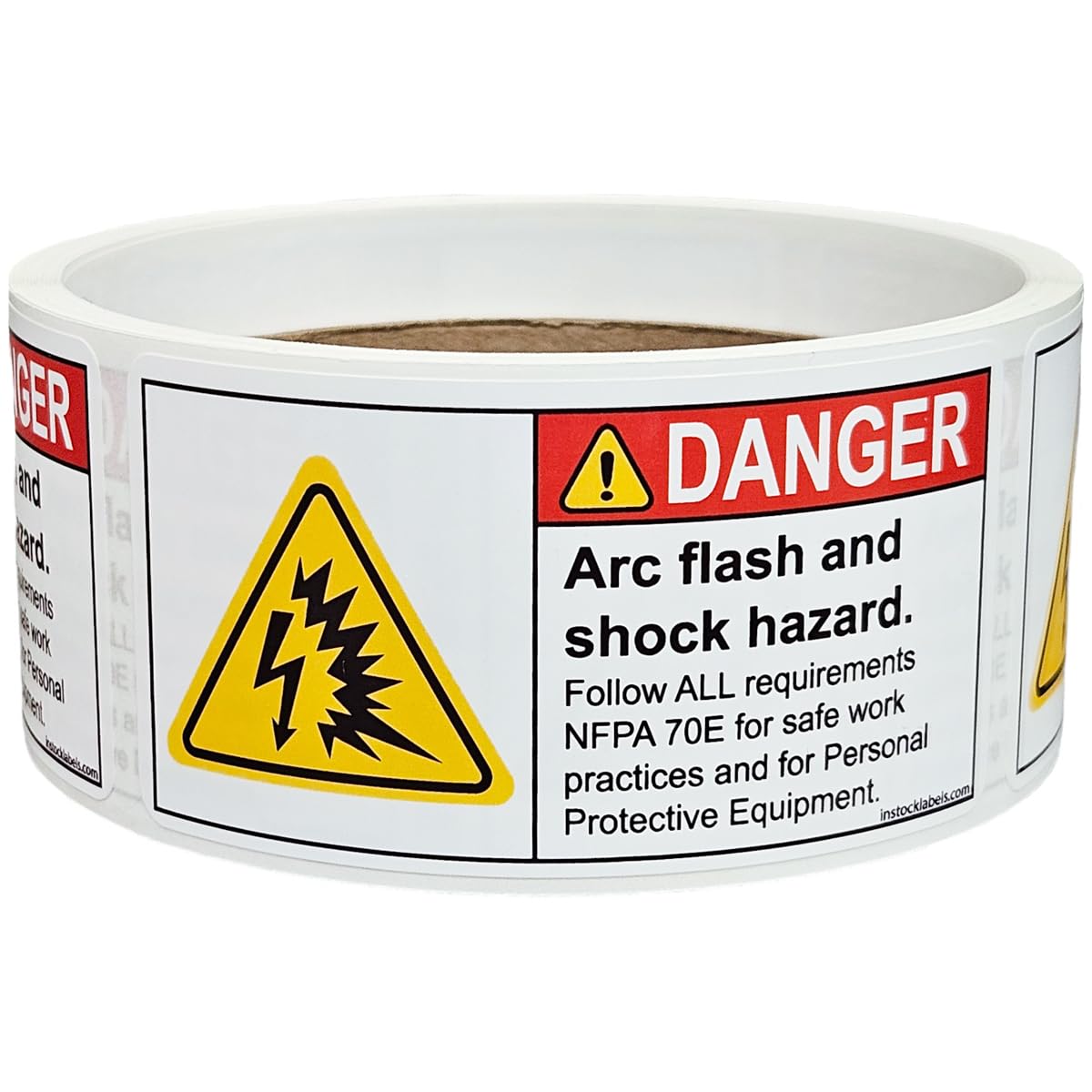 Amazon.com: Arc Flash and Shock Hazard ANSI Danger Labels, NFPA