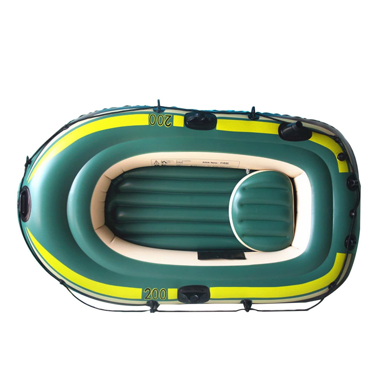 Barco Hinchable para Adultos - Serie de Botes inflables de PVC | Bote de balsa Inflable para Cazadores de Peces para 2-3 Personas, balsa de Kayak, inflado rápido