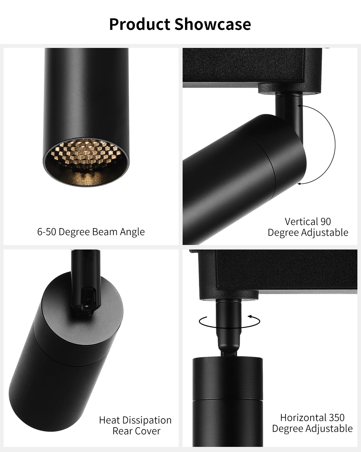 bigskygo76　1207 Gpaillumic Flush Mount LED Ceiling Spotlight, 7W Zoomable