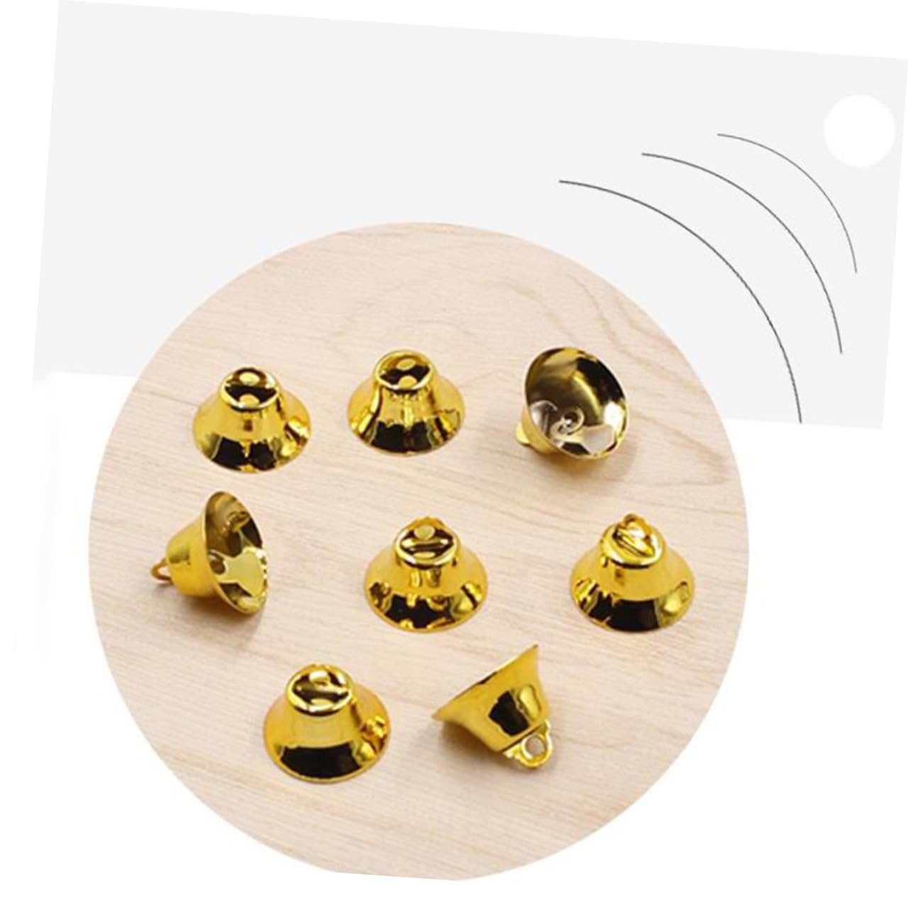 VICASKY 100pezzi Mini Campane Natalizie da Appendere Ornamenti Fai da Te Campane Decorative per Albero di Natale e Scena Festiva