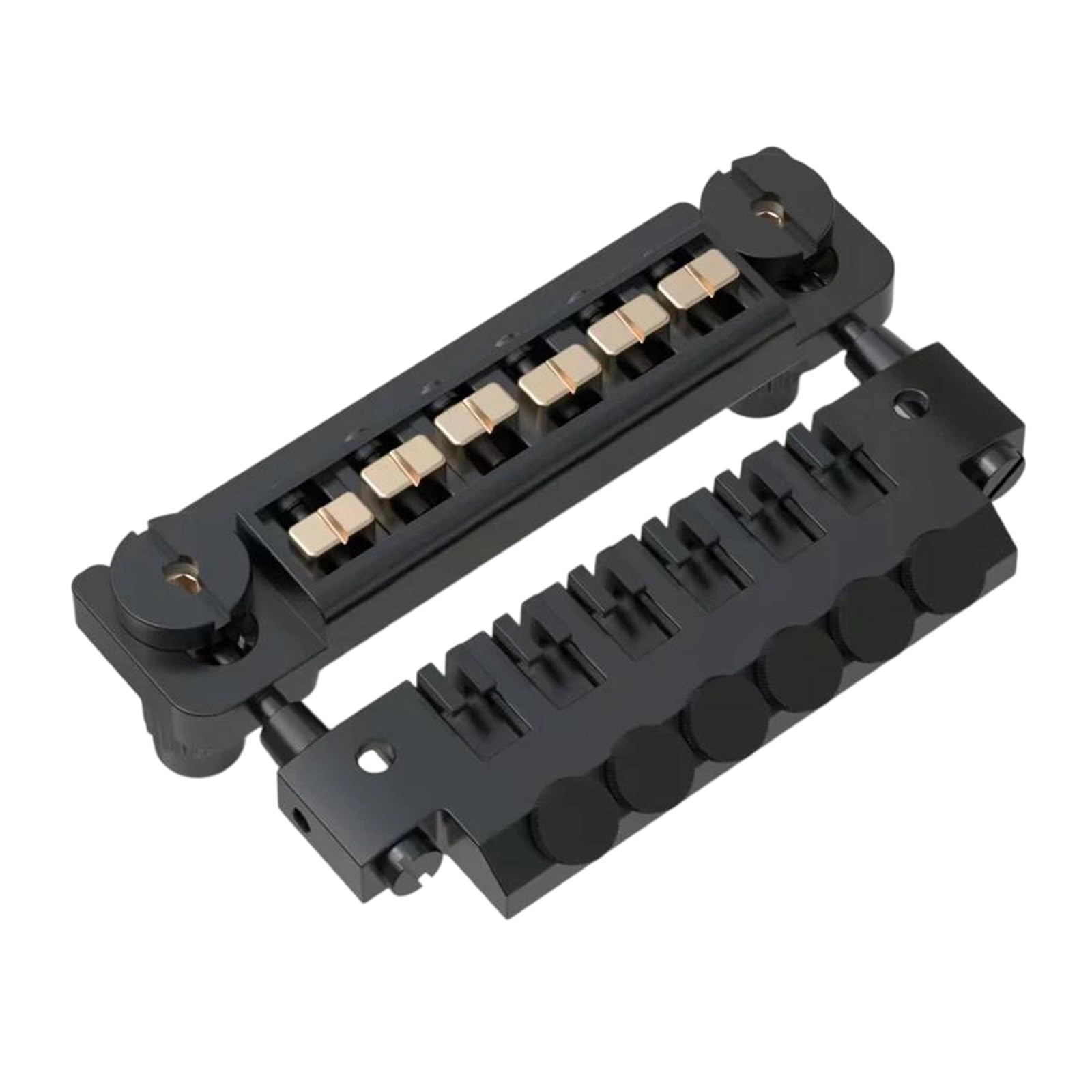 Juego De Accesorios Para Instrumentos De Puente Y Cordal De Guitarra Puente De Guitarra Profesional(BK)