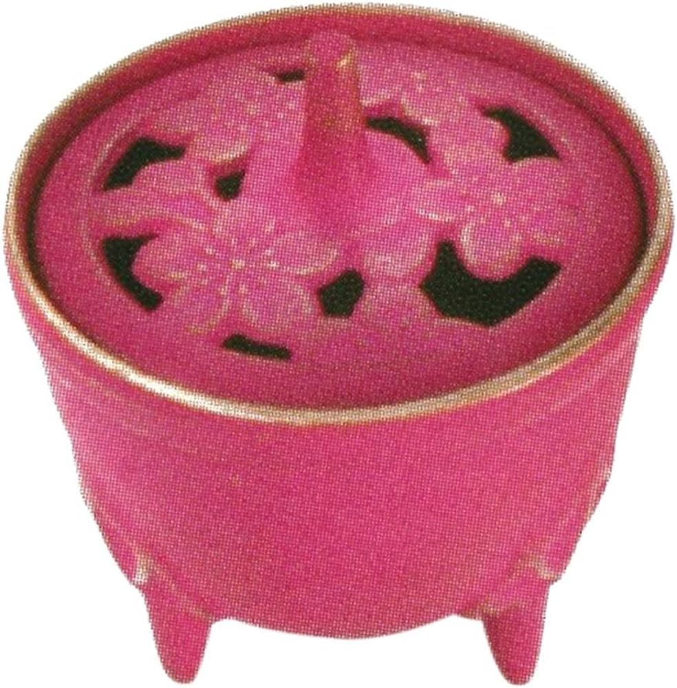 Iwachu 29211 Incense Burner, Sakura, Gold/Pink, Product Size (Diameter x Height): 3.3 x 3.5 inches (8.5 x 9 cm), Design Accessory, Nambu Ironware : Home & Kitchen