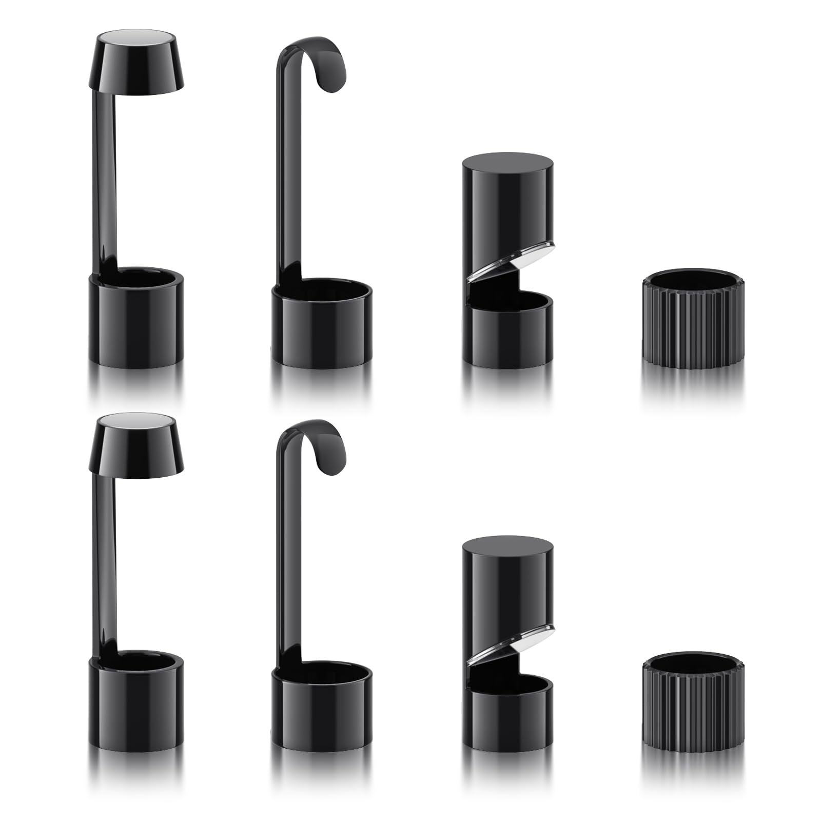 Endoscope 4-Piece Accessories Hook Magnet Side View Mirror Set, 8-Piece Accessories, Suitable for Kinpthy W400 W400-B Series