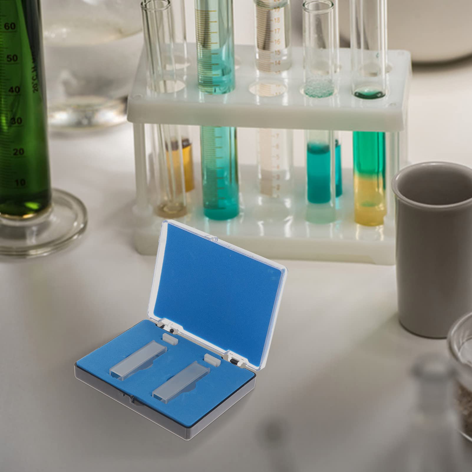 iplusmile Cuvetta Al Quarzo Da Laboratorio 10Mm Trasparenza Elevata Per Spettrofotometro Analisi Chimica Farmaceutica Precisione