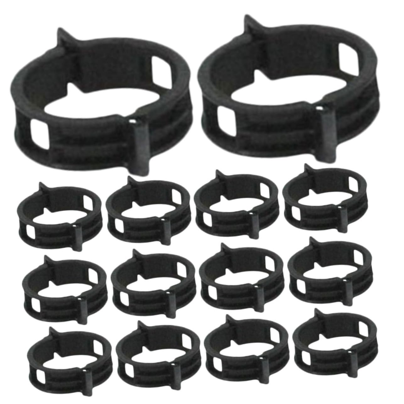Toyvian 500stücke Pflanzenclips Für Tomaten Pflanzenstützen Material Für Garten Und Balkon Wiederverwendbar Flexibel Und Leicht Schwarz