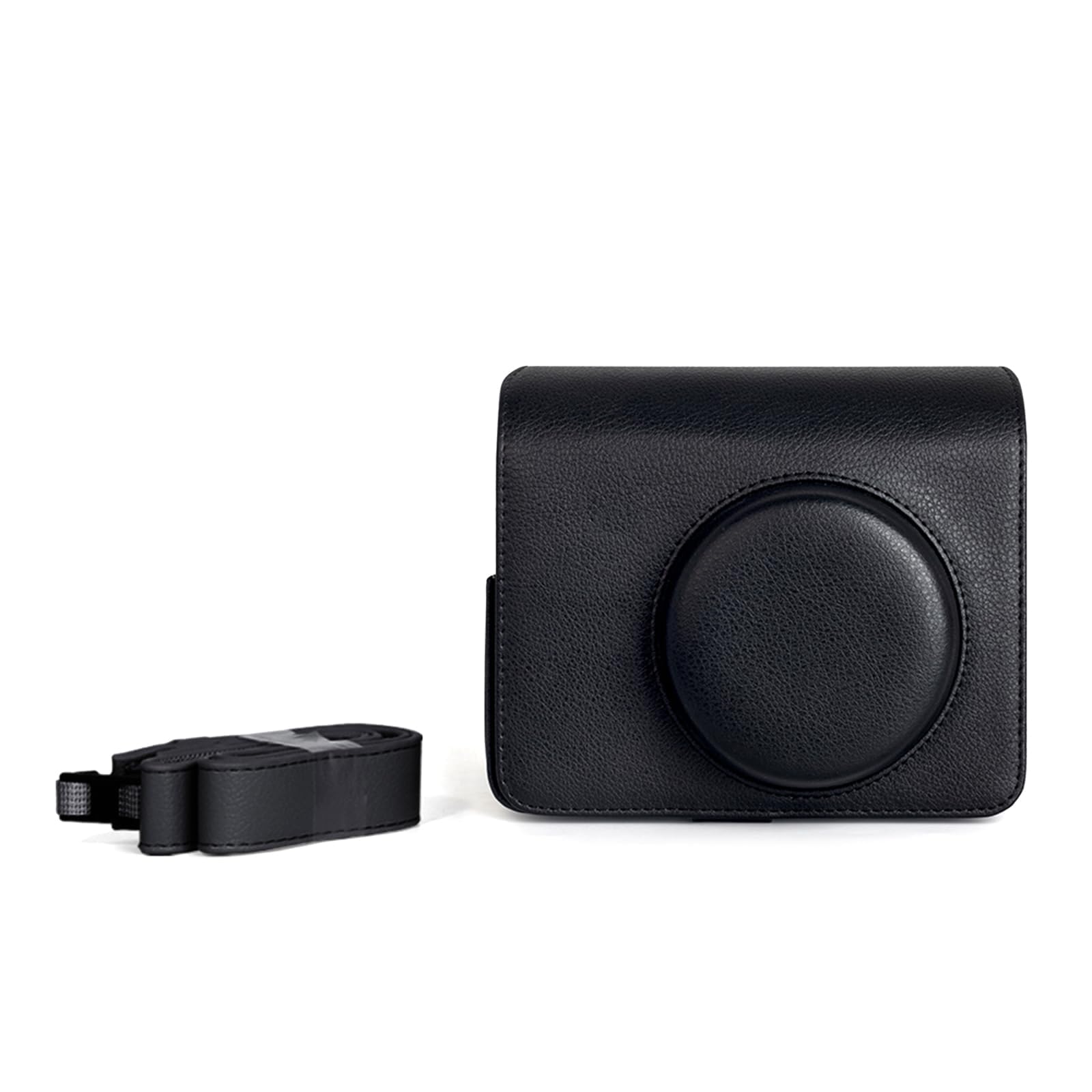 eWINNER Camera Case Compatible with Fujifilm Instax Wide 400 / Carrying Case for Instax Wide 400 Instant Camera/Retro PU Leather Camera Bag Protective Case With Shoulder Strap (Black)