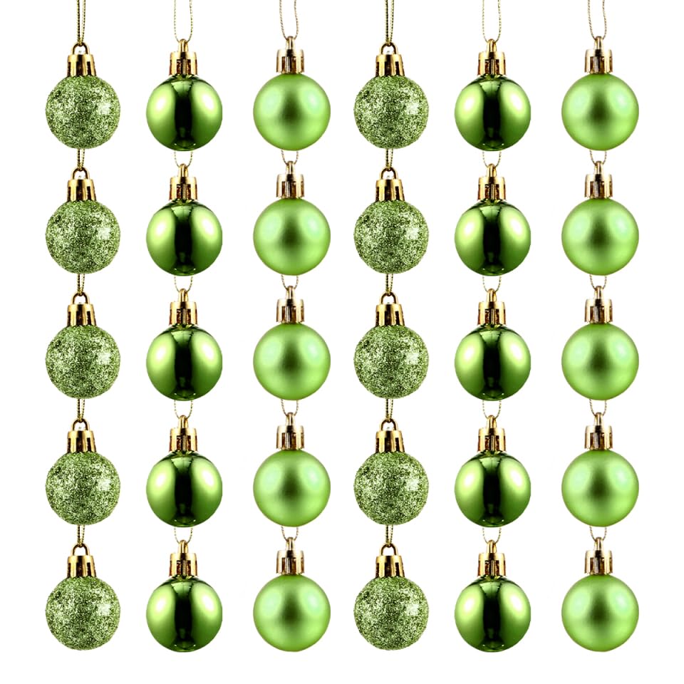 Christbaumkugeln Grün 26 Homoyoyo 48 Stück Weihnachtskugeln Grün Kunststoff Bruchsicher...