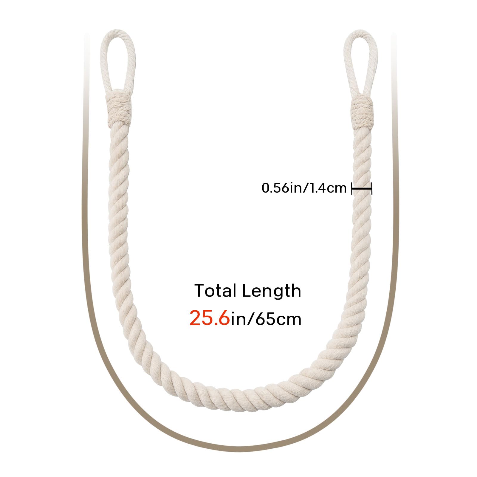 Fermatende In Corda Di Iuta Pretty Jolly - 2 Pezzi, Stile Boh&eacute;mien, Con Bastone In Legno