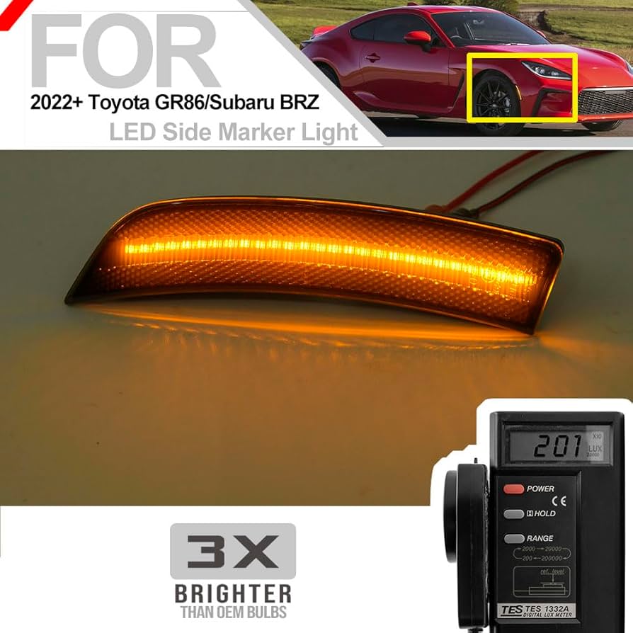 ⚠️RRT86⚠️ Amazon.com: GR86 LED Side Marker Light for 2022 2023+ Toyota