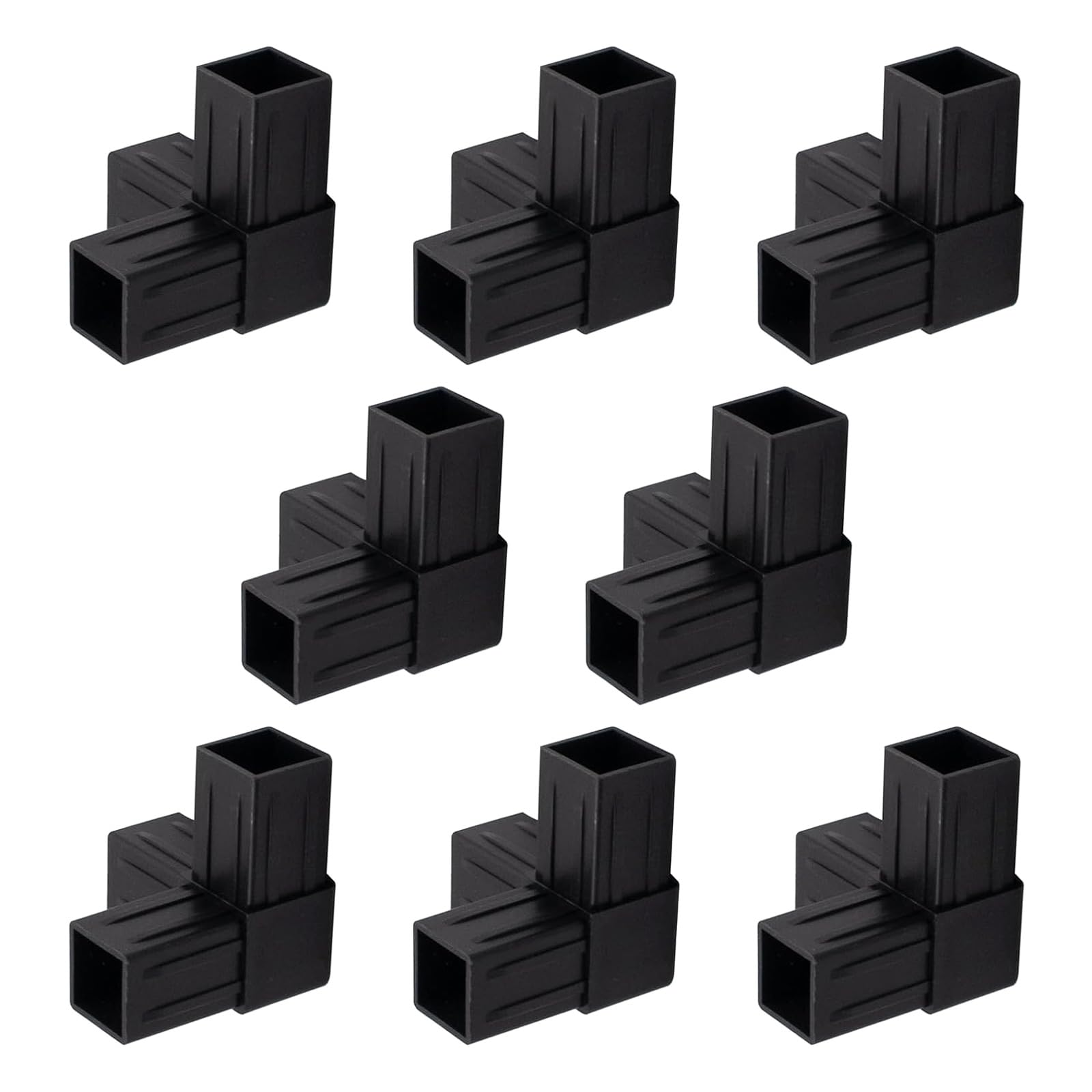 Kaeltsyn Multicolor 8Lots Square Tube Fittings Durability Four Way Connectors For Building Scaffolding Display Shelf Frame Quickly Release Tube Connectors