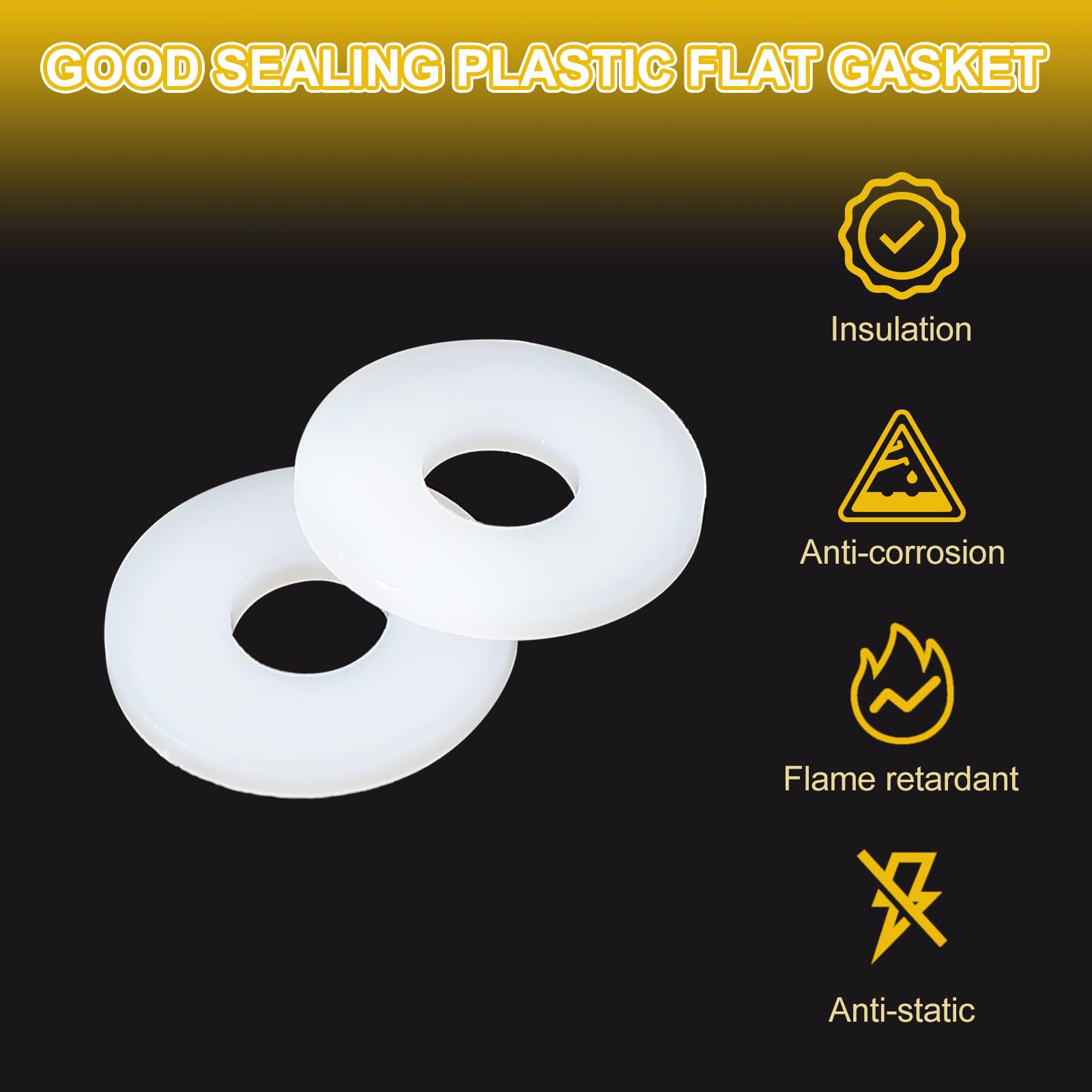 PATIKIL M6 Nylon Flat Washers - Image 4
