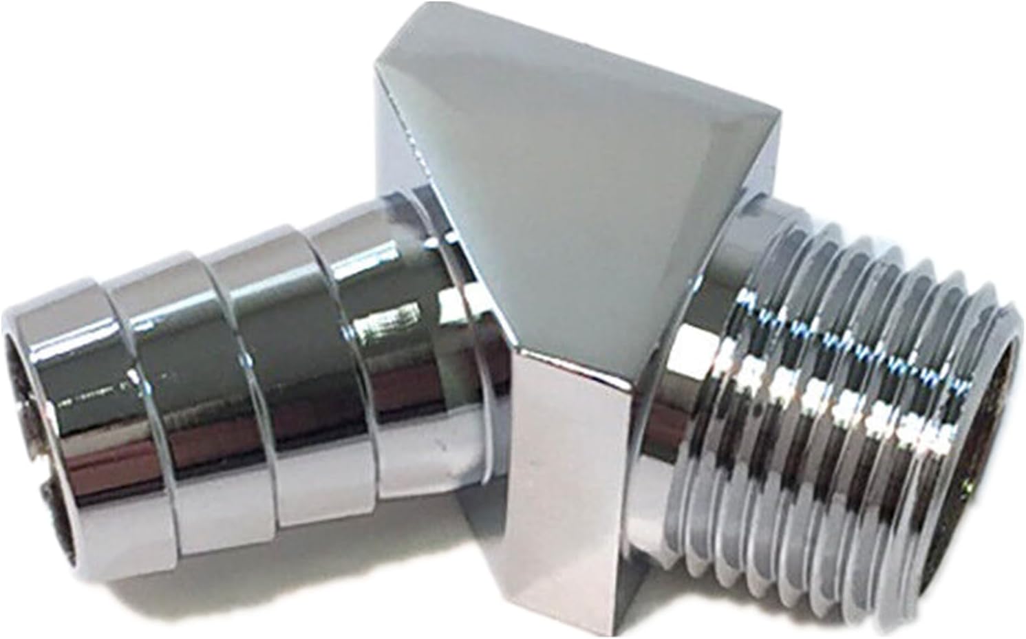 ThraKi 45 Degree Heater Hose Intake Manifold Fitting For 1/2" NPT to For 5/8" Barb