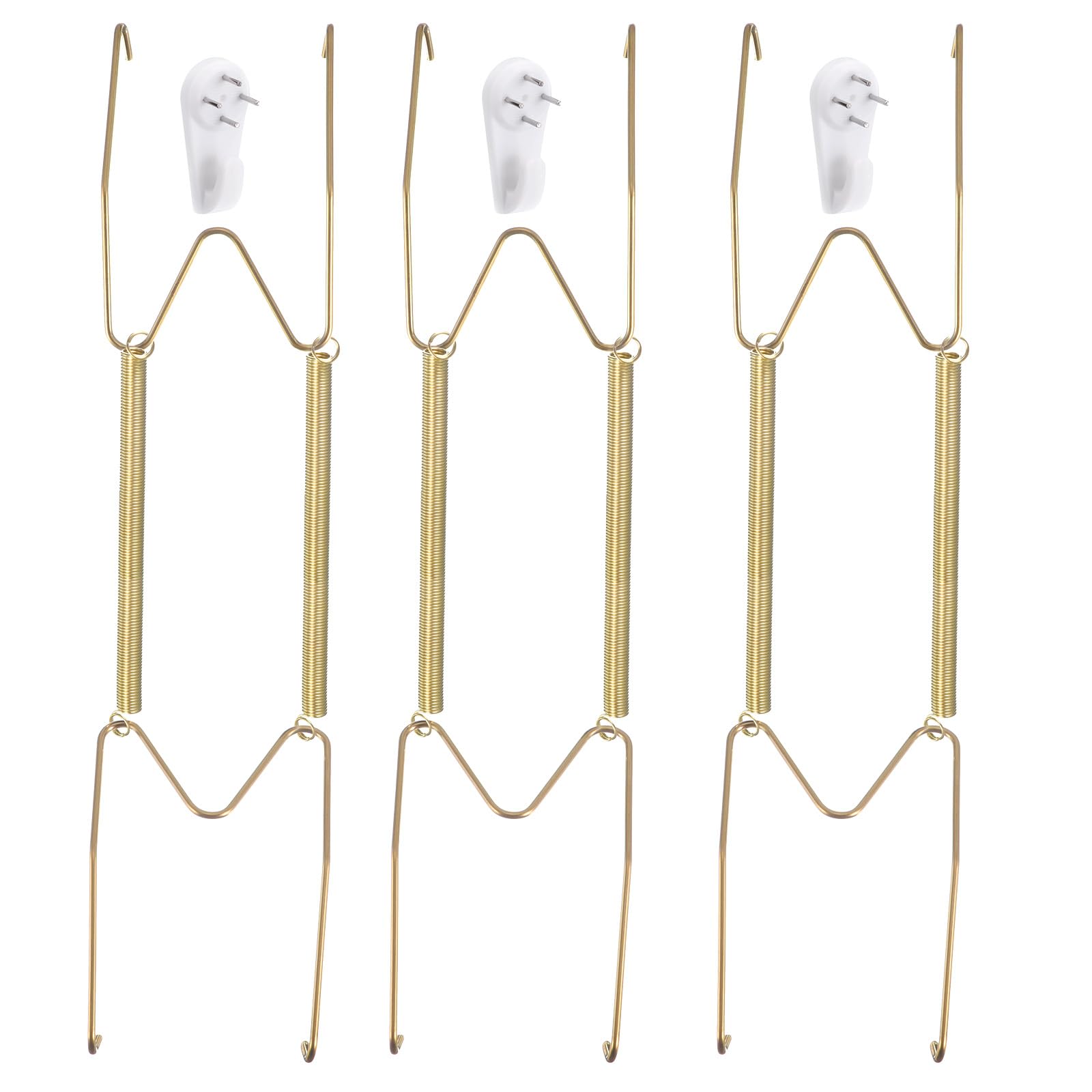 Ganchos Para Platos De Acero Inoxidable Invisibles - Pack De 5 Unidades (con Protectores De Punta)