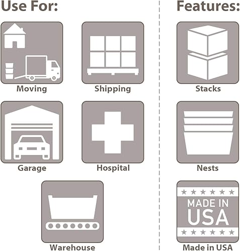 Miniatura 6 de Akro-Mils Almacenamiento y distribución de plástico Contenedor bolsa con tapa abatible, 21,5pulgadas l por 15pulgadas w por 17pulgadas H, caso de 3