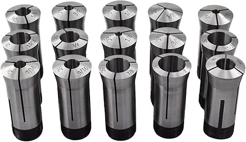 Miniatura 9 de LiGuVCY Juego de pinzas 5C Hexagonal Agujero Collet 14-78 Pulgadas para Mecanizado Torneado 7 Pcs