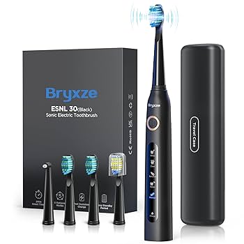 Amazon.co.jp: 電動歯ブラシ Bryxze 電動はぶらし 音波歯ブラシ