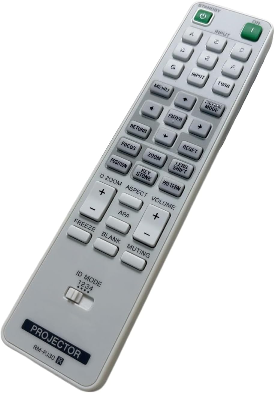 Replacement Remote for Projector,Compatible with Sony RM-PJ30,VPL-FHZ120B,VPL-FH30,VPL-FH500,VPL-FH500L,VPL-FHZ55,VPL-FHZ55/B,VPL-FX30,VPL-FX35,VPL-FX500,VPL-FX500L Projector.