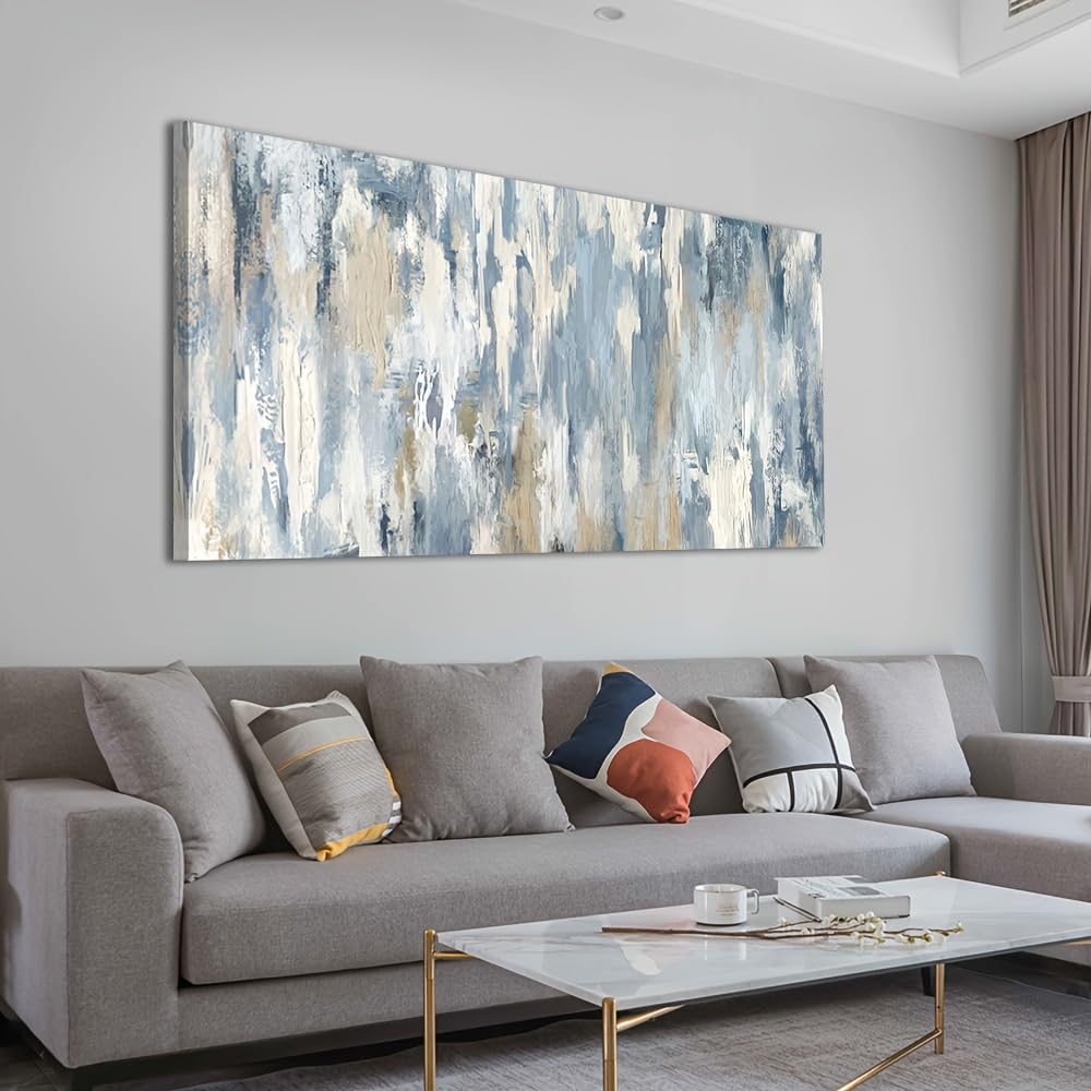 Tableau abstrait moderne decoration murale grand format salon maison - 8