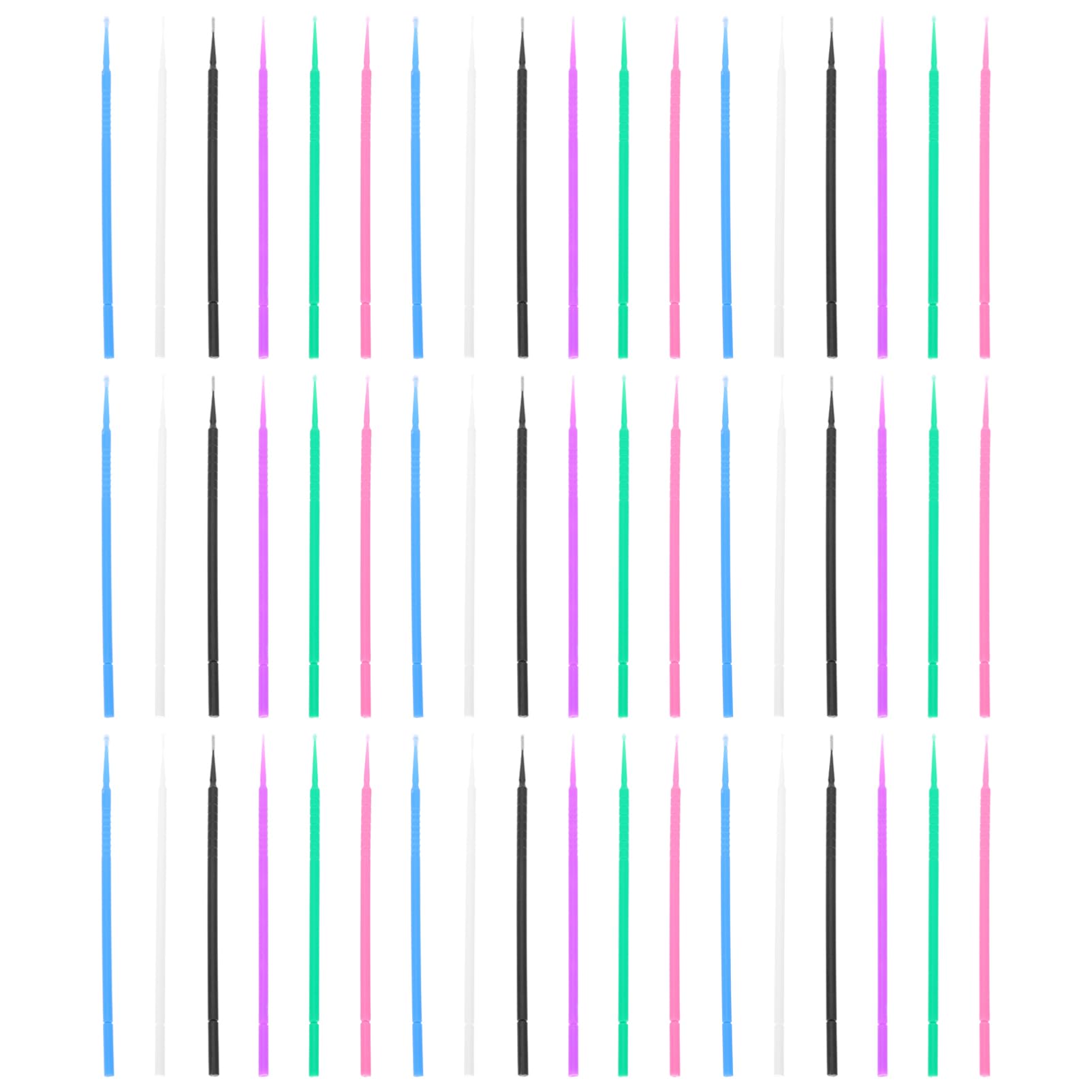 Baluue 600pcs Eyelash Grafting Brush Set Eyebrow Makeup Sticks Practical Eyelash Spoolies for Girls