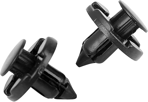 Miniatura 2 de uxcell sujetador de remache de plástico negro, agarre para defensas de 8 mm, 30 unidades