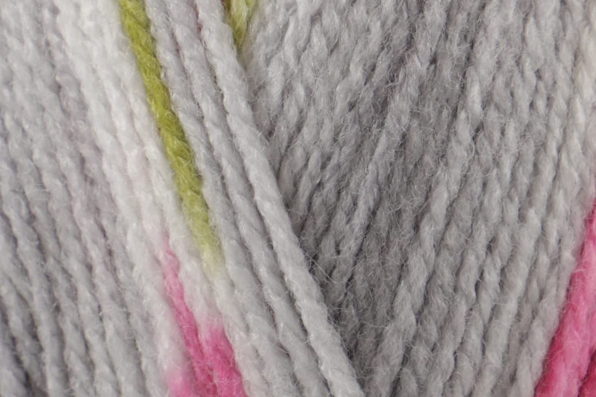 Sirdar Hayfield Baby Blossom DK Crochet Yarn, Nylon Acrylic Blend Double Knitting Wool for Hoodies, Jumpers, Sweaters, Blankets & Throws - 100g Balls - Budding Babe(356) - Pack of 3