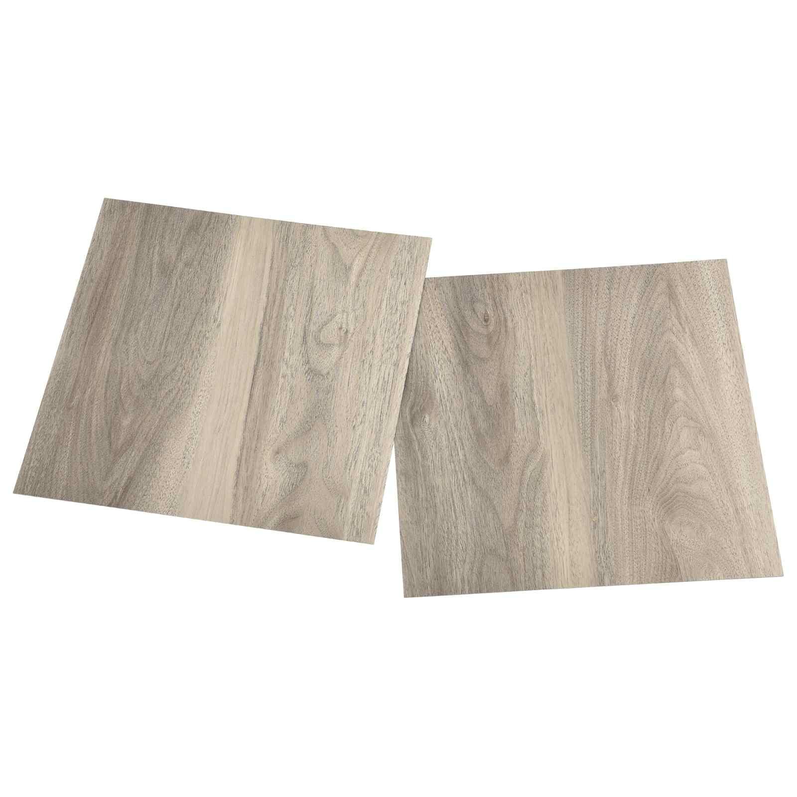 Deski podłogowe PCW, farba do drewna, samoprzylepna, 5,11 m², 55 sztuk, kwadratowe, 30,5 x 30,5 cm, do salonu, sypialni, kuchni, łazienki, łatwe w pielęgnacji, antypoślizgowe