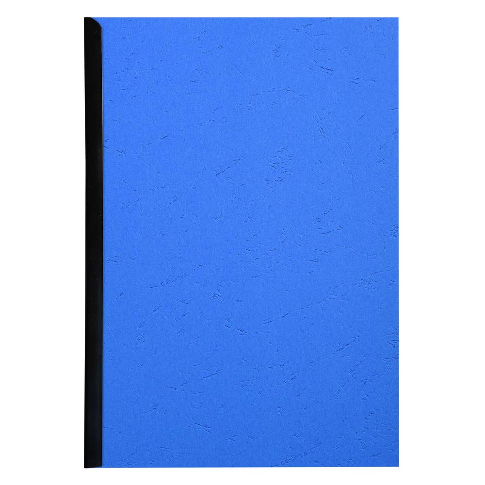 EXACOMPTA Paquet 100 plat de couverture A4 FOREVER, grain cuir 270g, coloris bleu