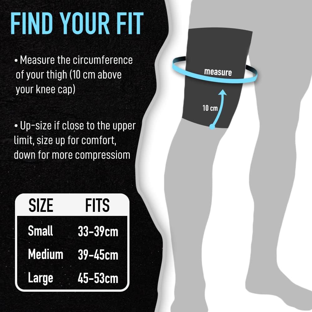 FITTOO Thigh Compression Sleeves (Pair) for Men and Women, Quadriceps