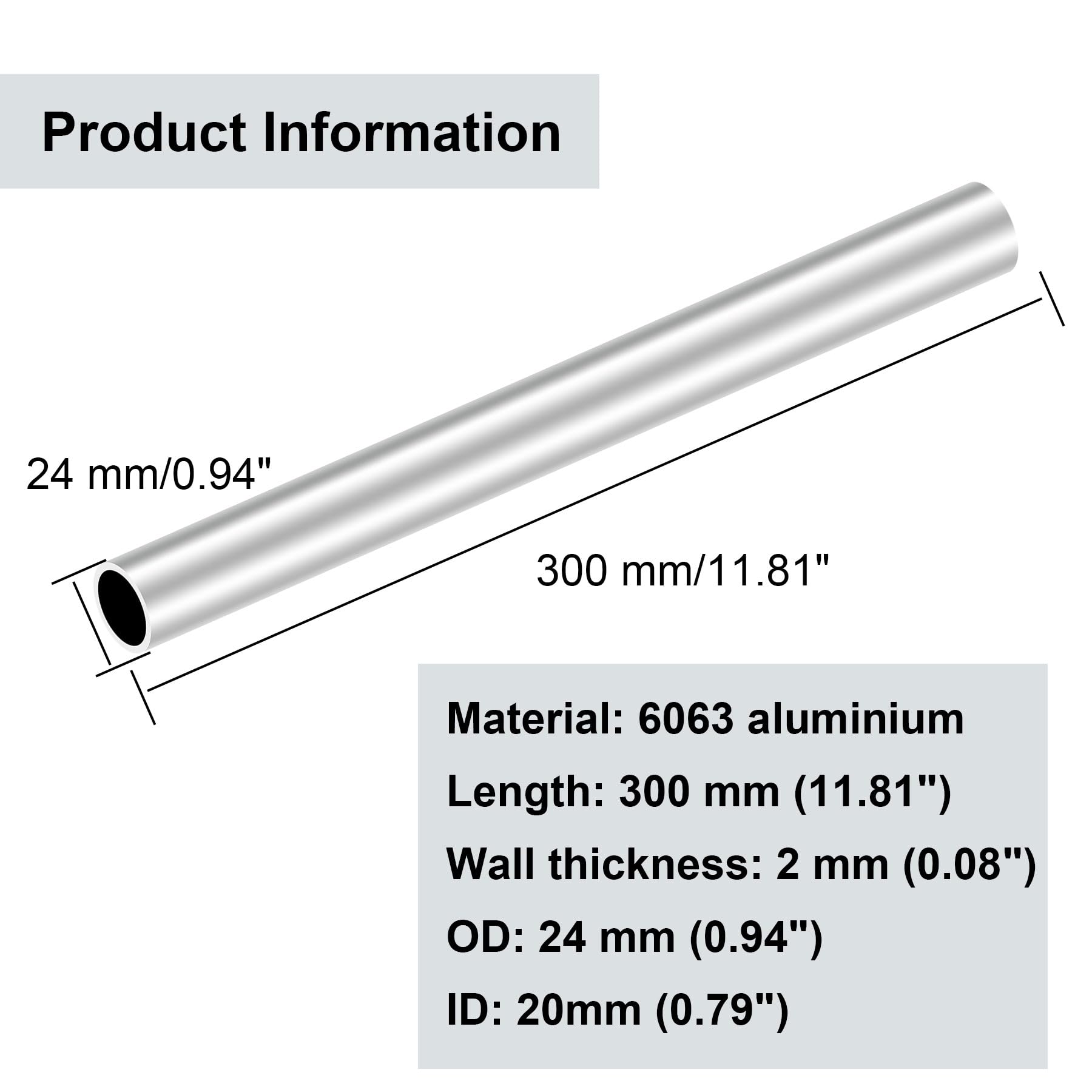 Tubo Schiuma Tubo In Ceramica Di Alluminio Al 99% Puro, 6.875"L X 0.250"OD X 0.125"ID - Perfetto Per Applicazioni Tecniche Ceramica Tecnica Avanzata - Foto 7