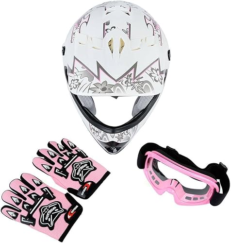 Miniatura 5 de TCT-MOTORPARTS DOT - Casco de motocross ATV para niños y jóvenes, casco de cara completa para motocross, motocross, motocross, motocross, motocross,