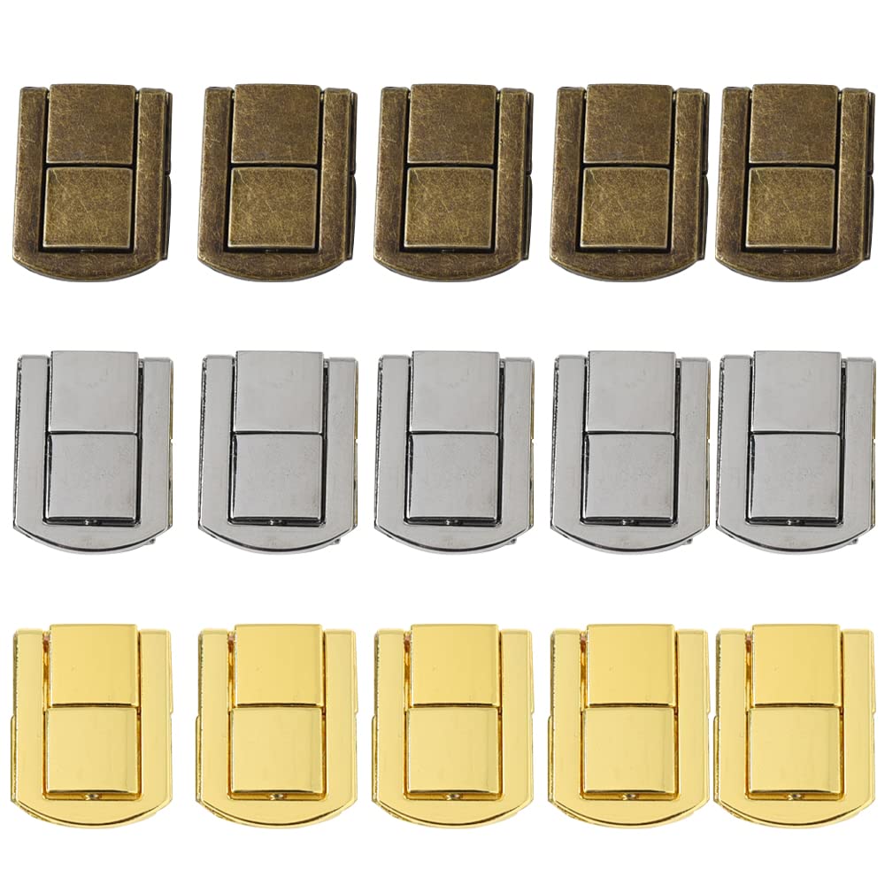 Serrature A Levetta In Stile Retrò Bronzo Antico - 5 Pezzi Per Valigie, Scatole E Flight Case - Foto 8