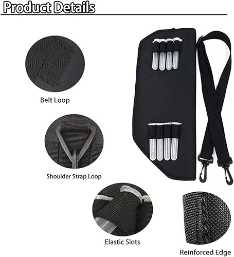 Miniatura 9 de POMER Pistola de sal para pistola de sal 2.03.0, funda de lona duradera con correas antideslizantes ajustables y tubos de sal extra