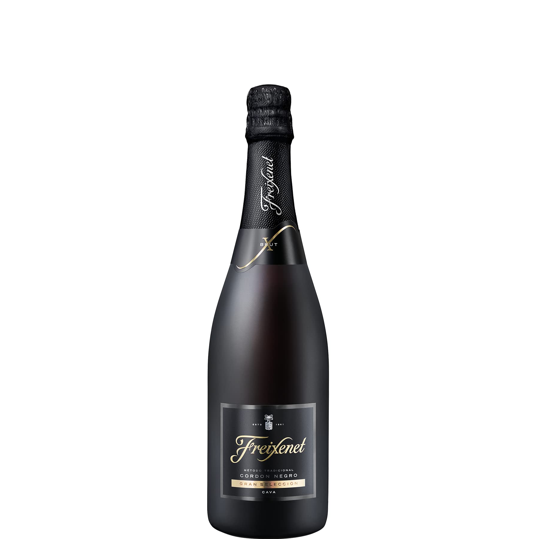 Aktionspaket Freixenet Cava Córdon Negro Brut (9 x 0,75 l) - Edler, spanischer Qualitätsschaumwein, fruchtig und herb mit zarten Hefe- und Honigaromen inkl. einem Flaschen Winter Coat gratis