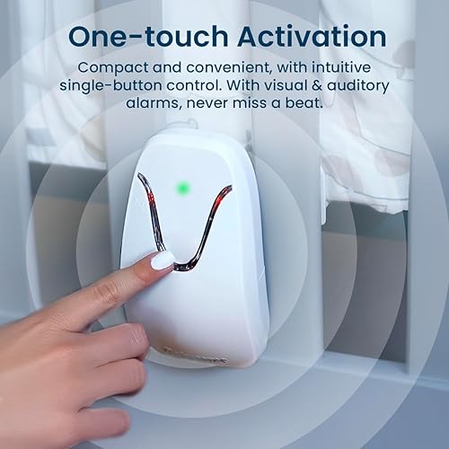 Miniatura 7 de Babysense Monitor de movimiento de respiración para bebés y recién nacidos, sin WiFi, no portátil, monitor sin contacto con 2 sensores debajo del
