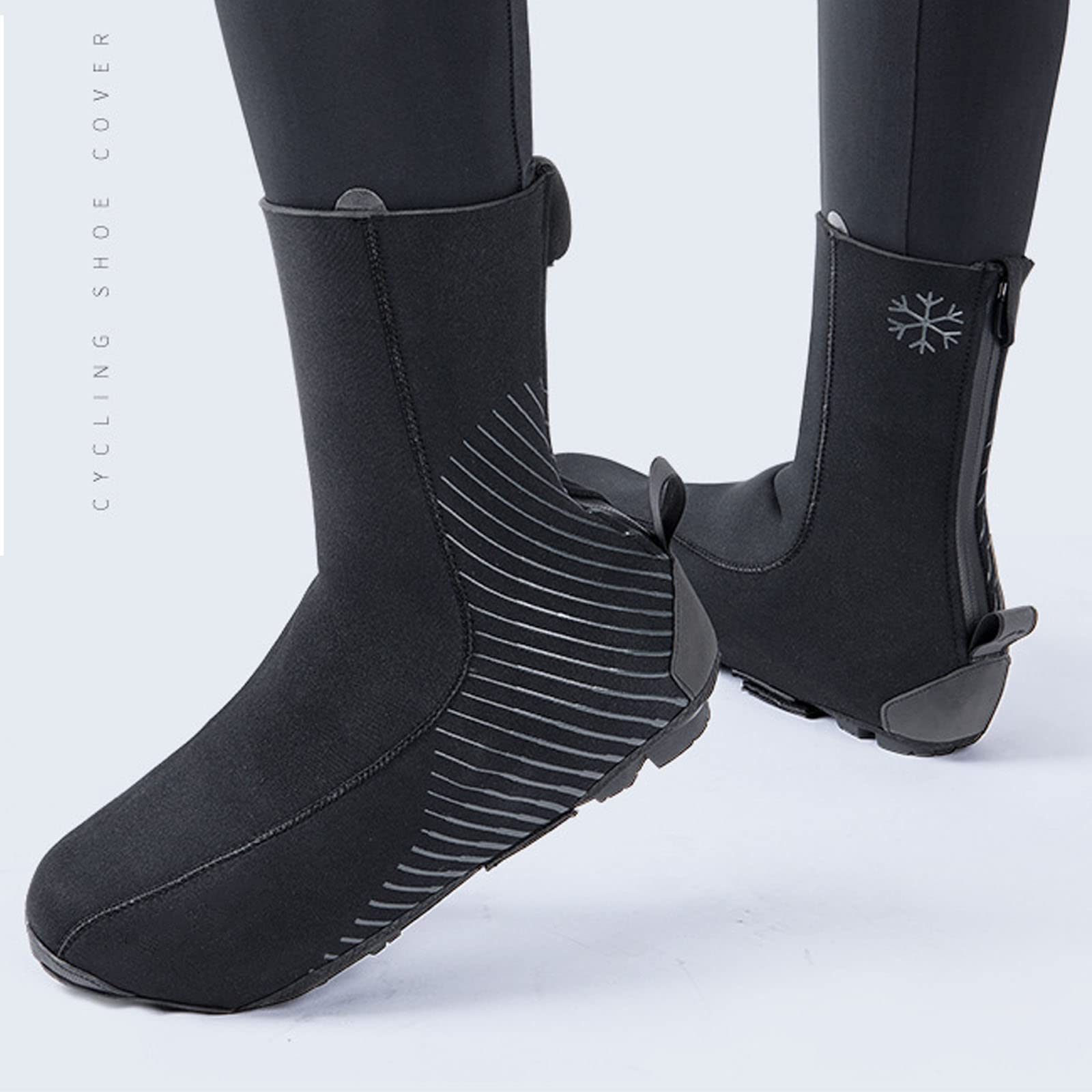 LZQpearl Couvre Chaussures De Cyclisme De Vélo De Montagne Unisexe, Couvre-Chaussures De VTT Imperméables Coupe-Vent Léger Thermique Chaud
