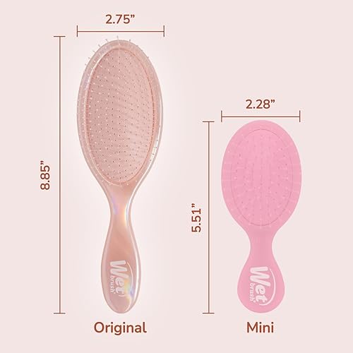 Miniatura 5 de Wet Brush Desenredador original, bronce (icono de iridiscencia), cerdas ultrasuaves IntelliFlex que se deslizan a través de los nudos, cepillo