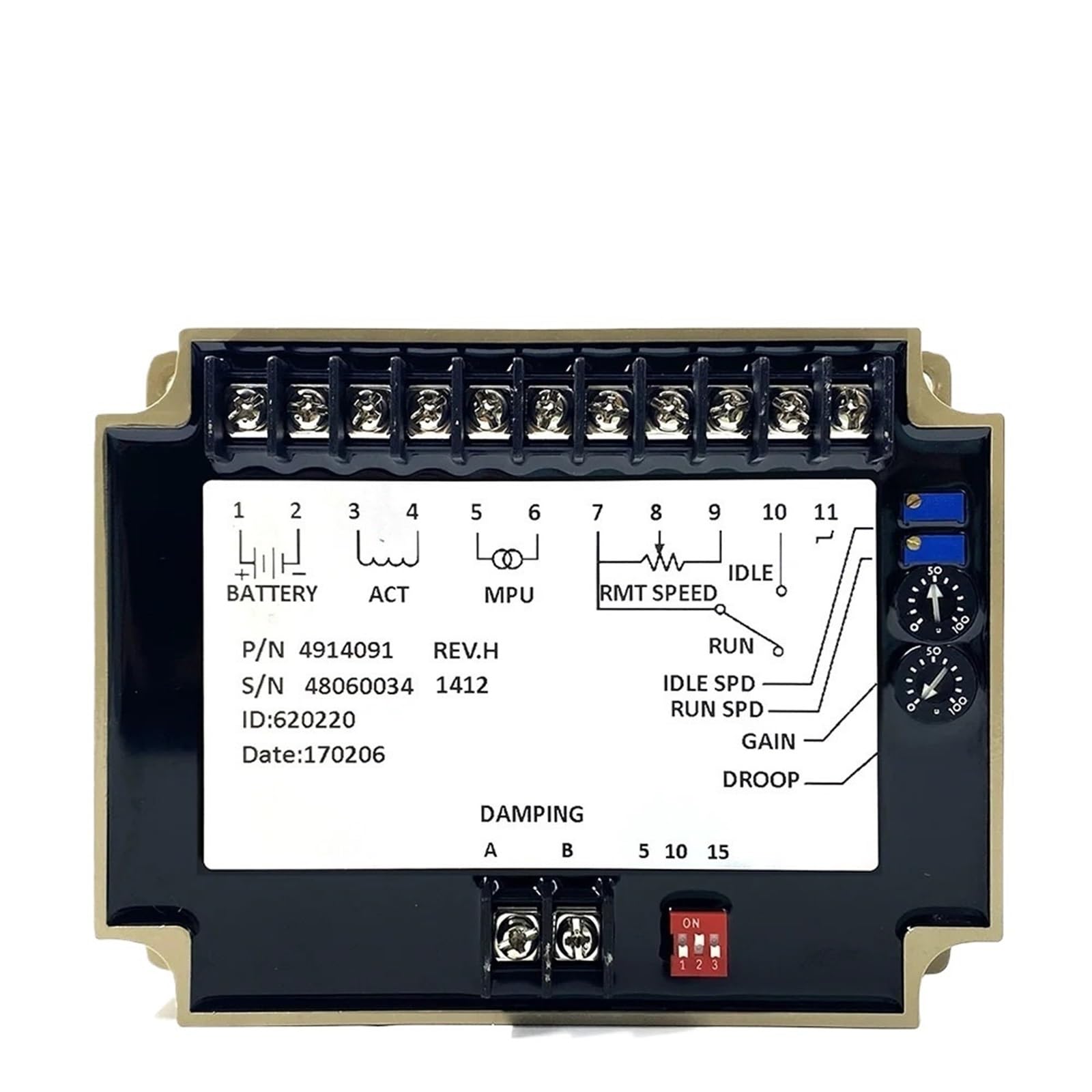 Jdilfunu 4914091 Engine Speed Controller Generator Governor Control Board 1Pcs