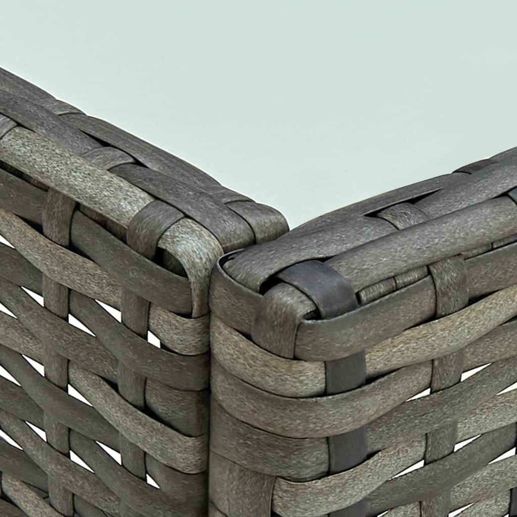Générique Salon de Jardin 4 pcs avec Coussins résine tressée Gris,Meubles,Mobilier de Jardin,Salons de Jardin,45787