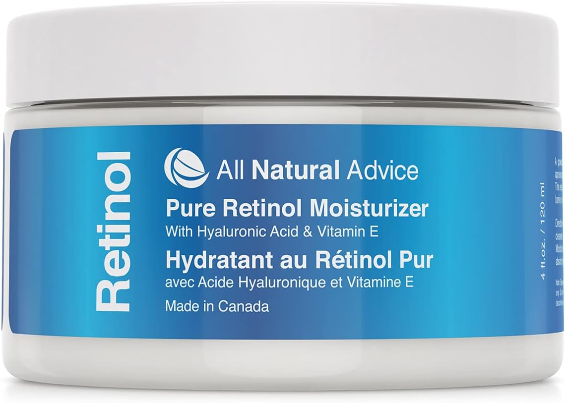 All Natural Advice Retinol Moisturizer for Face with 1 Retinol, Hyaluronic Acid, Vitamin E