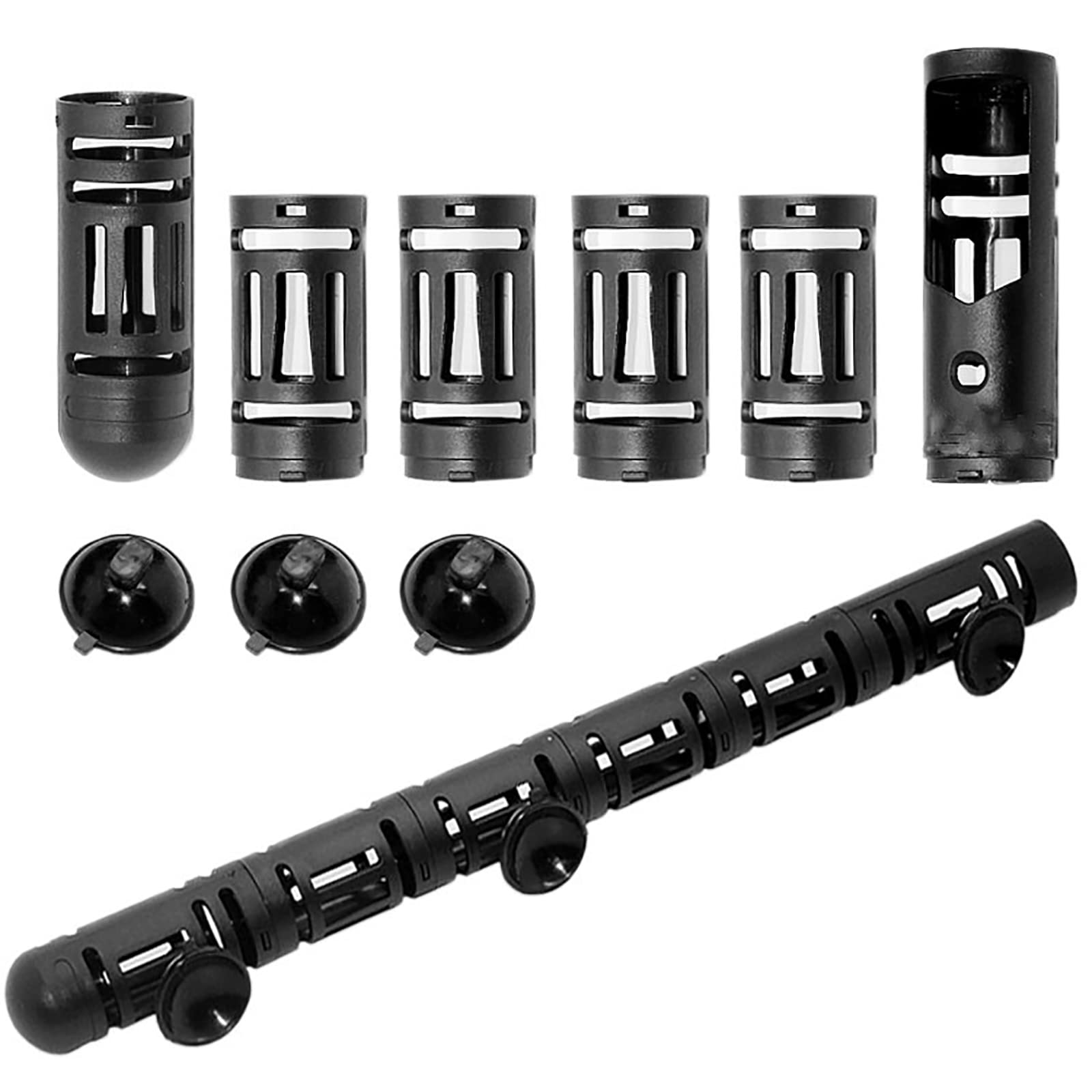 Pssopp Aquarium Heater Guard Protector Afneembare Aquarium verwarmingsstaaf huls Hittebestendige Duurzame Heater Beschermhoes met zuignappen (30,5 cm