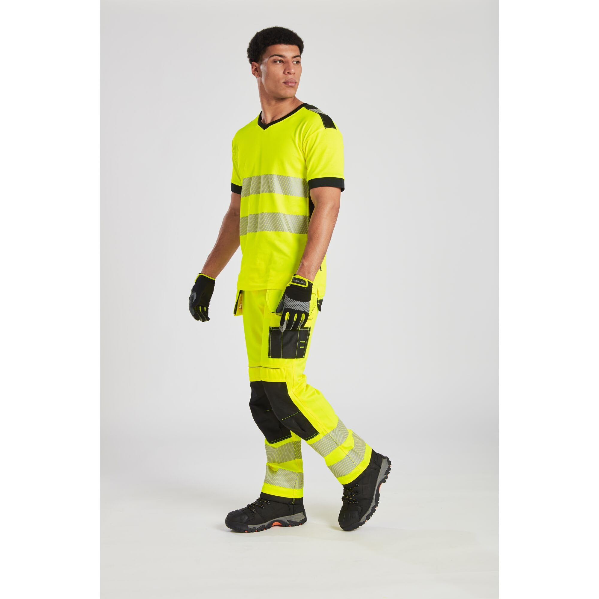 AmazonUkkitchen Portwest T501YER Vision Hi-Vis Holster Pantalones,