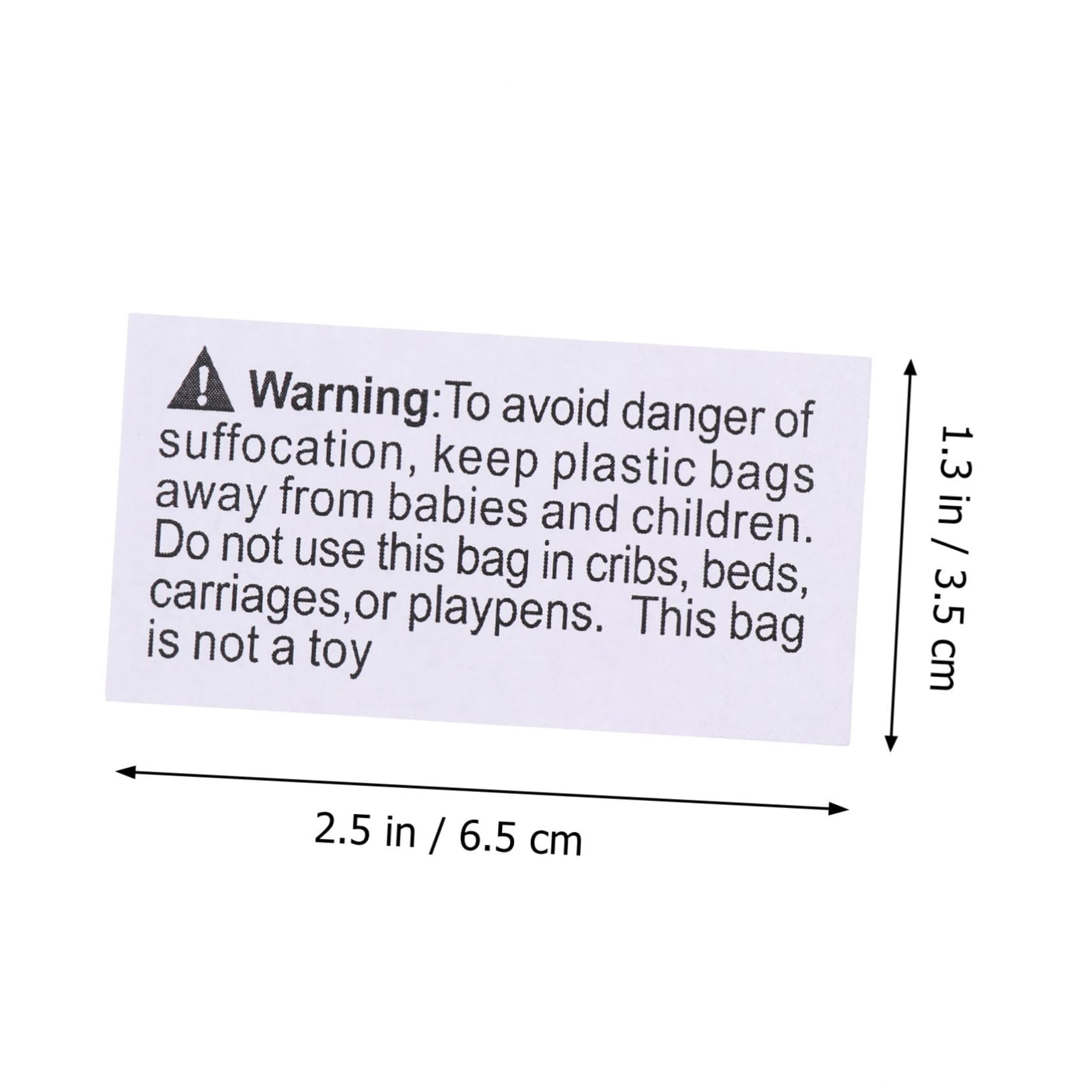 OSALADI 1000pcs Suffocation Warning Stickers Self-Adhesive Signs for Safe Shipping and Packaging