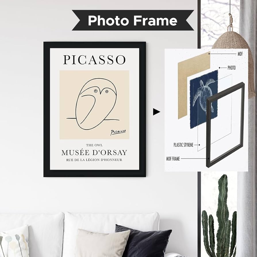 パブロ　ピカソ　アート　ヴィンテージ Amazon.co.jp: ヴィンテージ ピカソ 犬 猫 鳥 馬 キャンバス