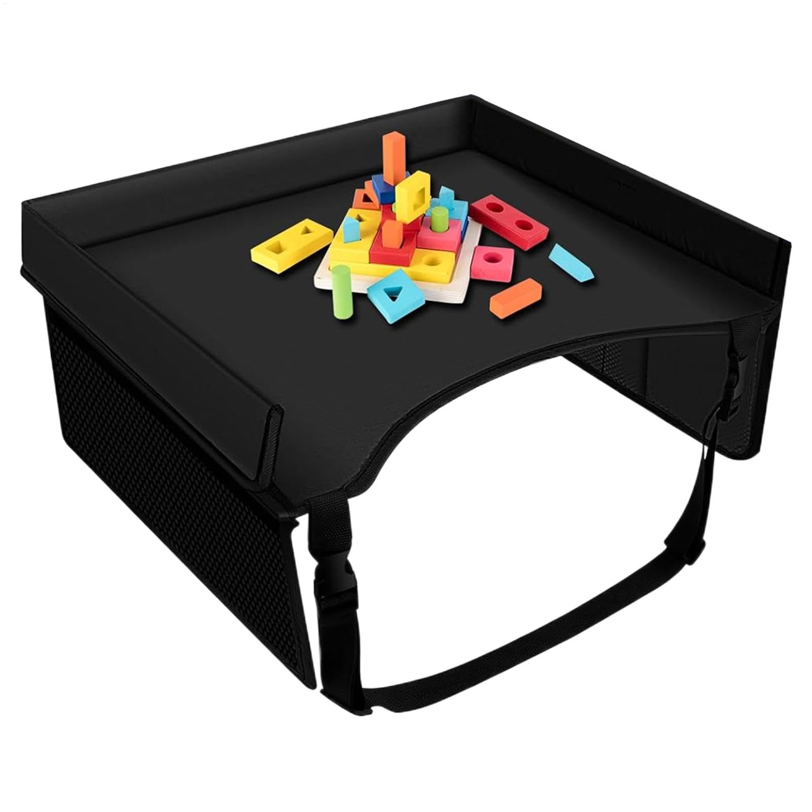 Plateau de Voyage pour Enfant | Plateau de Voyage Enfant | Voiture S'appuyant | voyage pour siège voiture | Bureau d'activité pliable siège d'auto | Sangle réglable et table