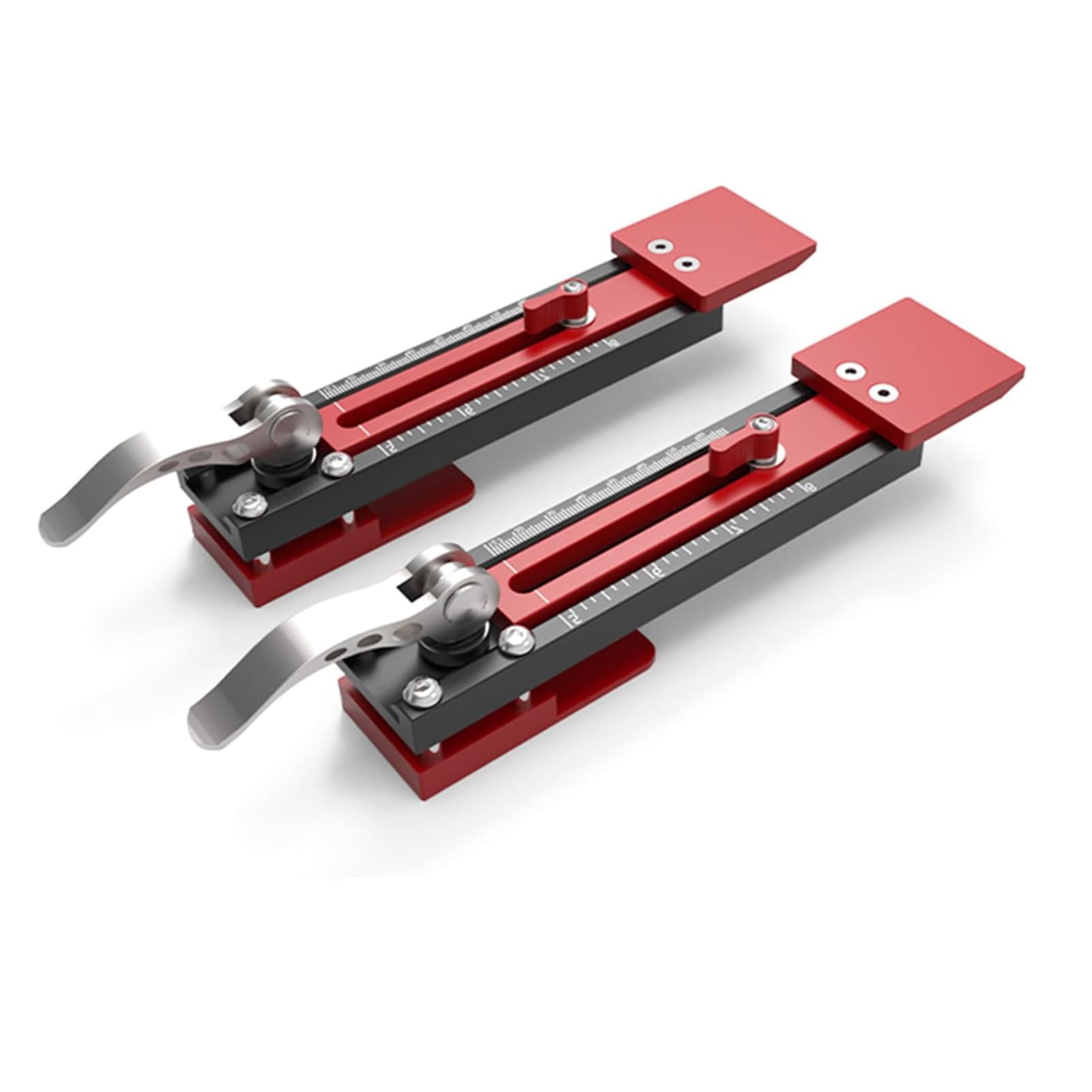 Outil de Jauge de Revêtement en Acier au Carbone Durable, Conception à Double échelle, Outil D'installation Efficace pour les Projets de Revêtement Domestique, 2 Pièces