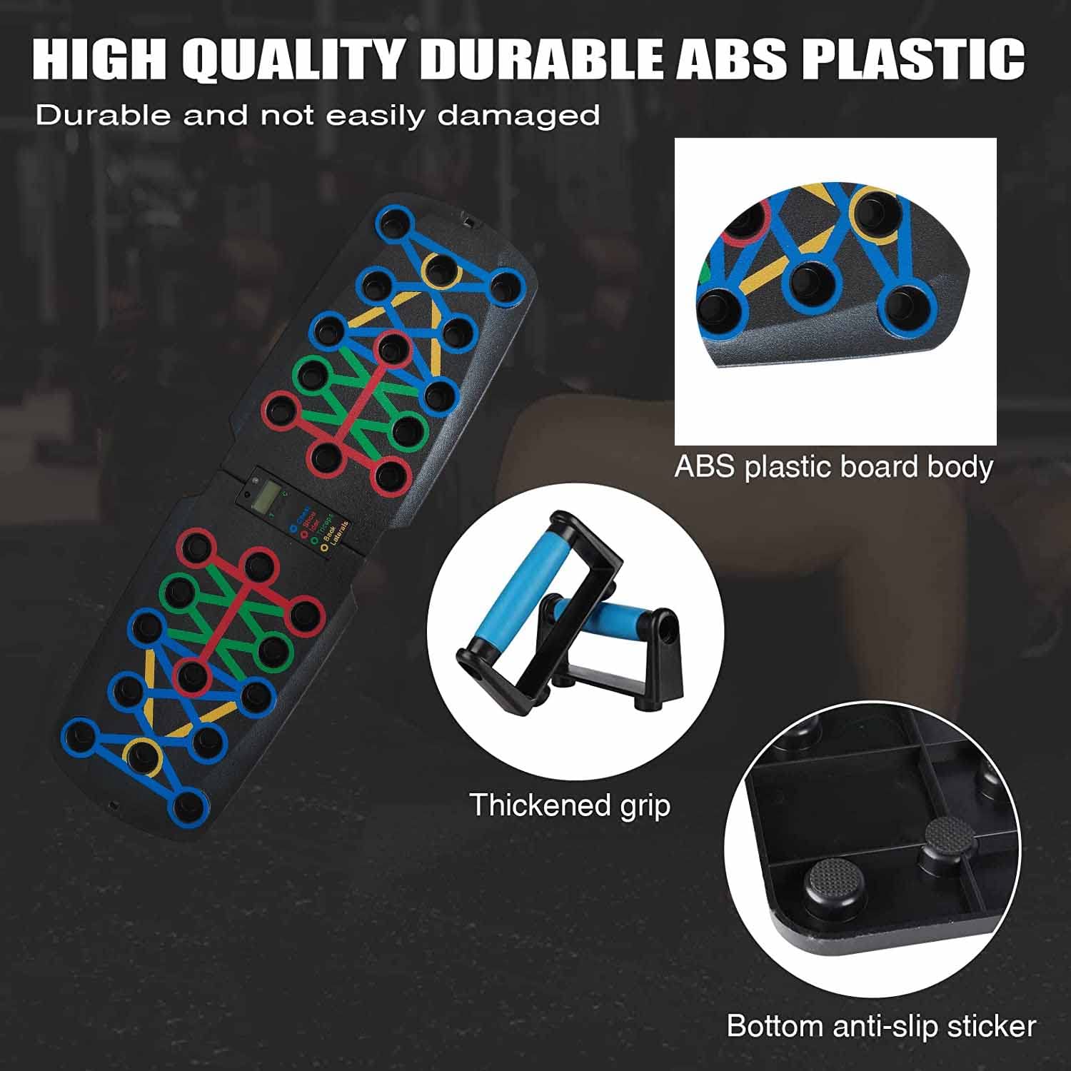 Amazon | プッシュアップボード 自動カウントとハンドル付き