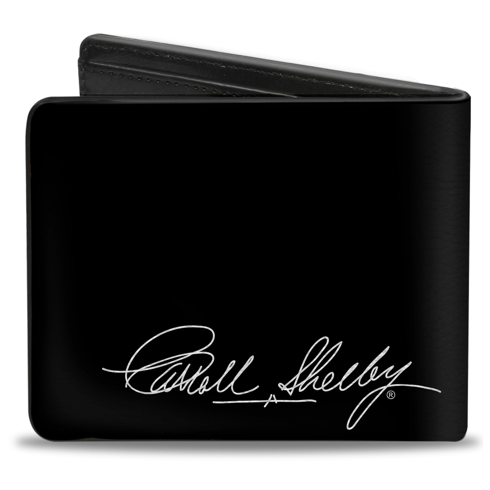 Buckle-Down Men's PU Bifold Wallet-Shelby Tiffany Split + Signature Black/White, Multicolor, 4.0
