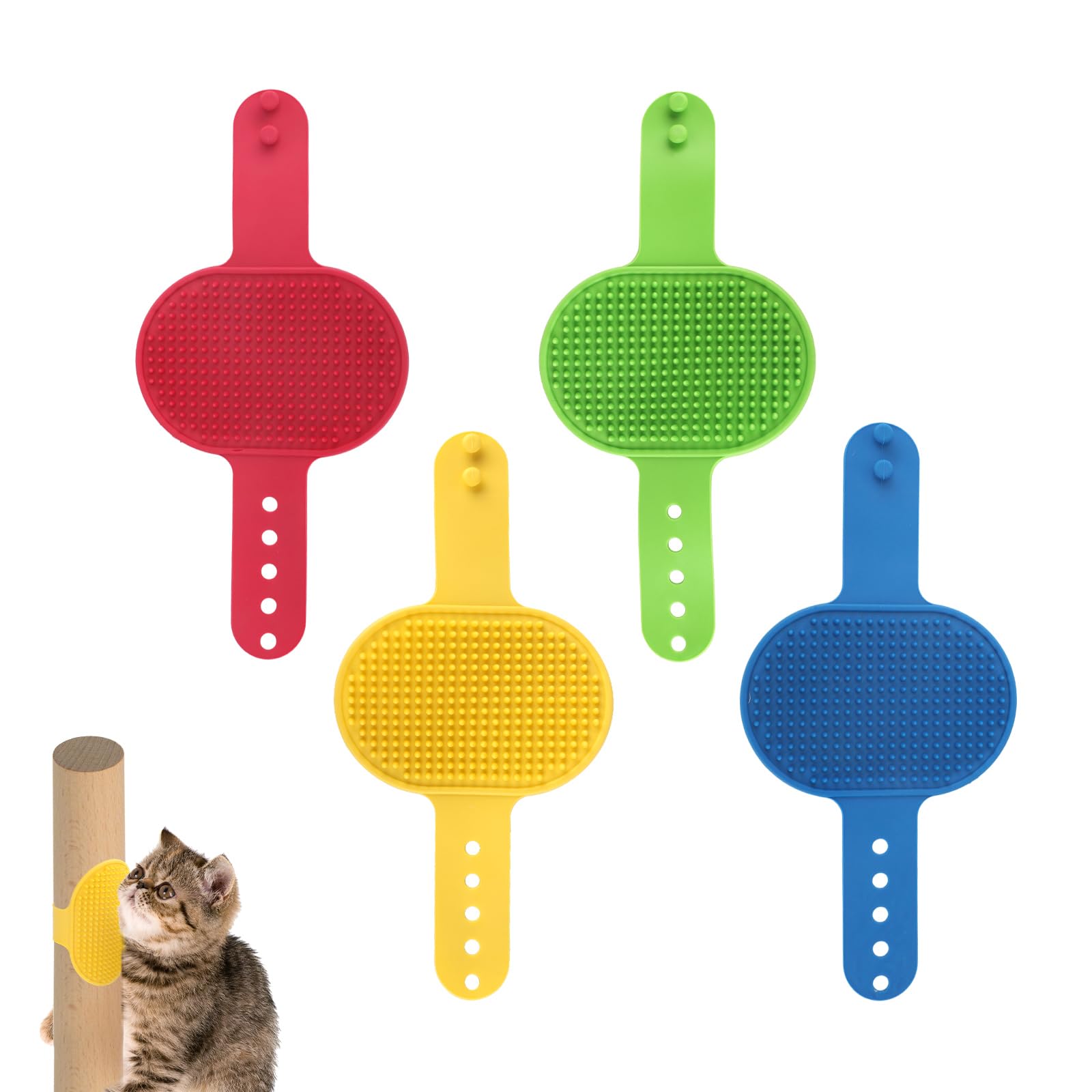 4pcs Cat Self Groomer Brush