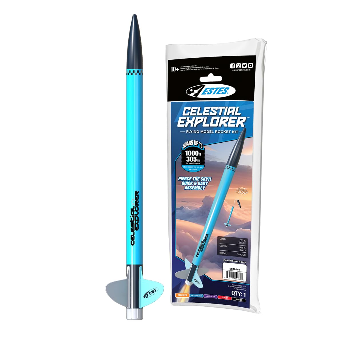 Amazon.com: Estes 0689 Celestial Explorer Beginner Model-Rocket
